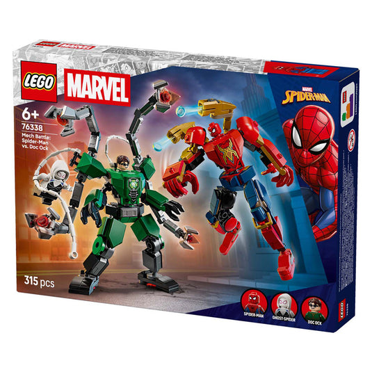 Lego marvel mechaduel: spider-man vs. doc ock superhelden - bouwpakket voor kinderen - 76338