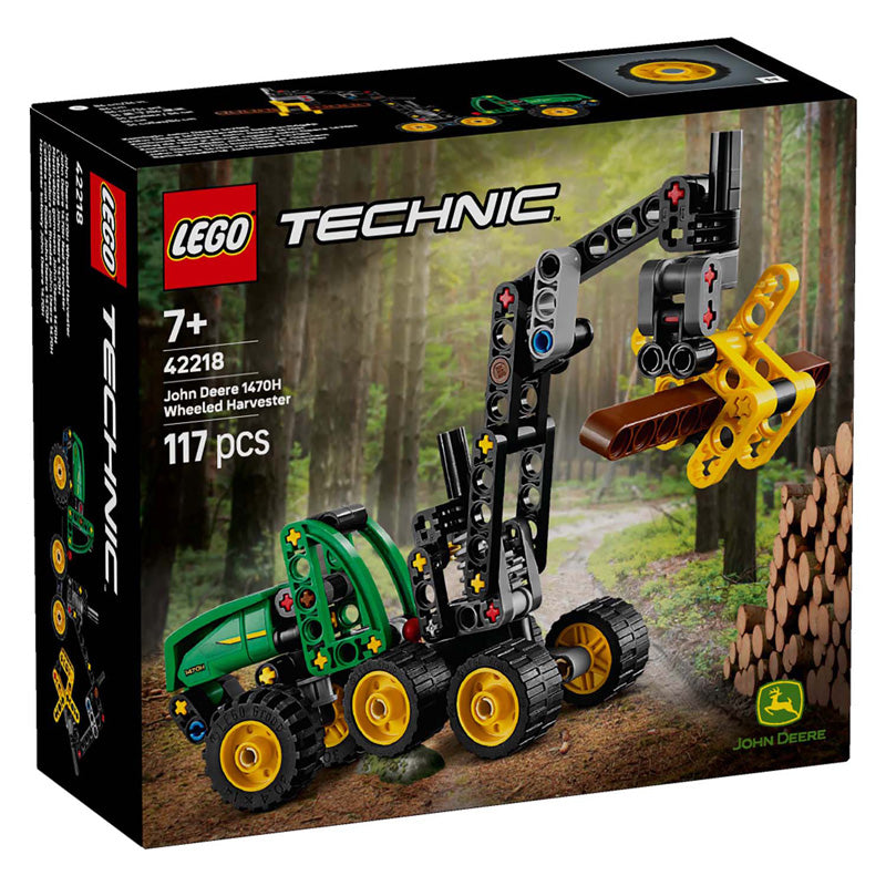 ギャラリービューアに画像をロードする, Lego ® technic john deere 1470h houtoogstmachine - werkende klauw en boomstam - modelbouwspeelgoed - 42218
