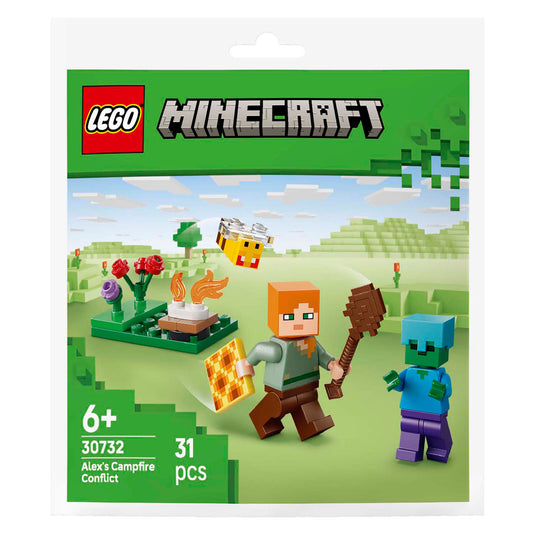 Lego minecraft 30732 alex en de strijd bij het kampvuur