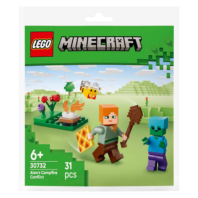 Laden Sie das Bild in Galerie -Viewer, Lego minecraft 30732 alex en de strijd bij het kampvuur

