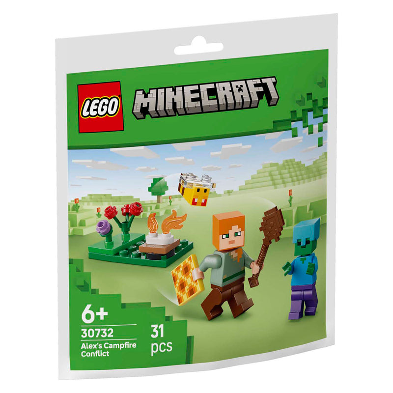 Laden Sie das Bild in Galerie -Viewer, Lego minecraft 30732 alex en de strijd bij het kampvuur
