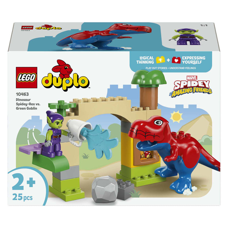 Laden Sie das Bild in Galerie -Viewer, Lego duplo 10463 dinosaurus spidey-rex vs. green goblin
