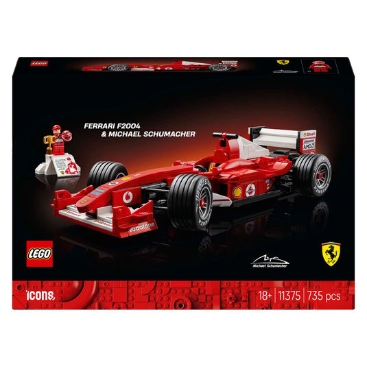 Lego icons ferrari f2004 en michael schumacher - 11375