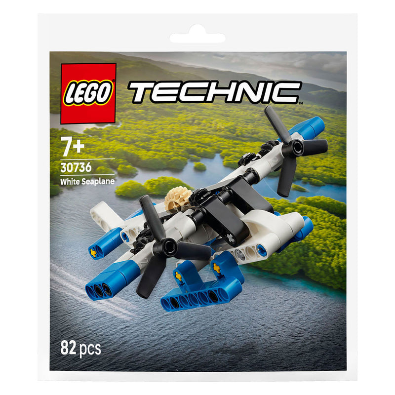 Afbeelding laden in galerijviewer, Lego technic 30736 wit watervliegtuig

