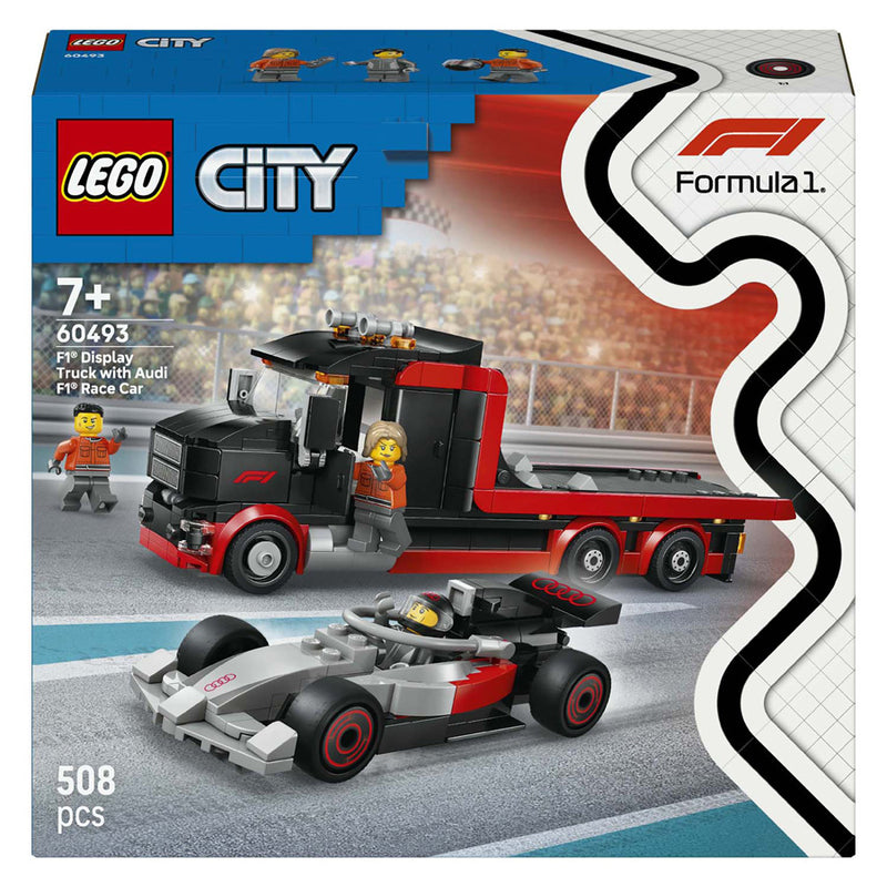 Afbeelding laden in galerijviewer, Lego ® city f1® displaytruck met audi f1® racewagen - 60493
