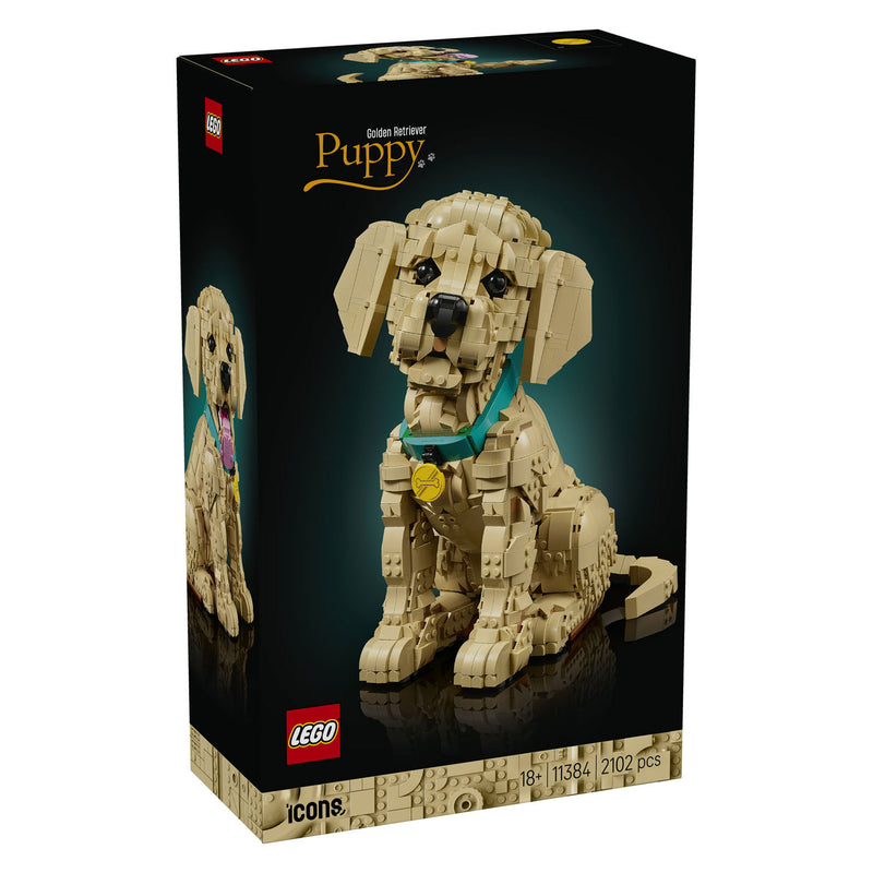 Laden Sie das Bild in Galerie -Viewer, Lego ® icons golden retriever puppy - decoratieve dierenfiguur - bouwset voor volwassenen - 11384
