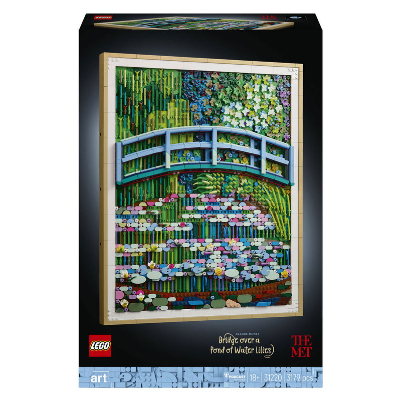 Afbeelding laden in galerijviewer, Lego ® art claude monet – brug over een vijver met waterlelies 31220
