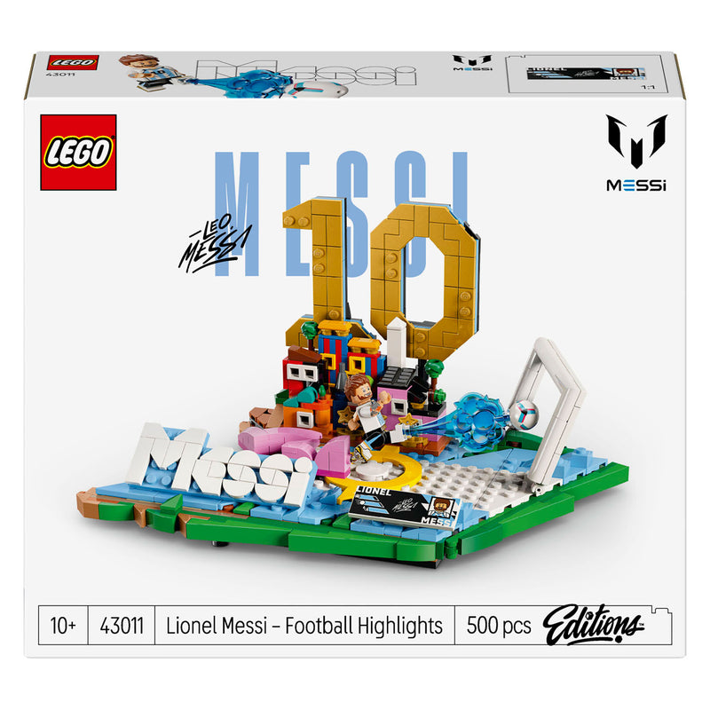 Afbeelding laden in galerijviewer, Lego editions lionel messi – voetbalhoogtepunten bouwpakket en kinderkamer decoratie - 43011
