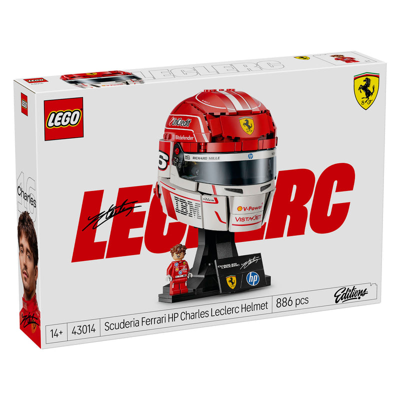 Laden Sie das Bild in Galerie -Viewer, Lego editions scuderia ferrari hp helm van charles leclerc - 43014
