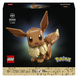 Lego pokémon eevee bouwpakket voor volwassenen met dieren figuur - 72151