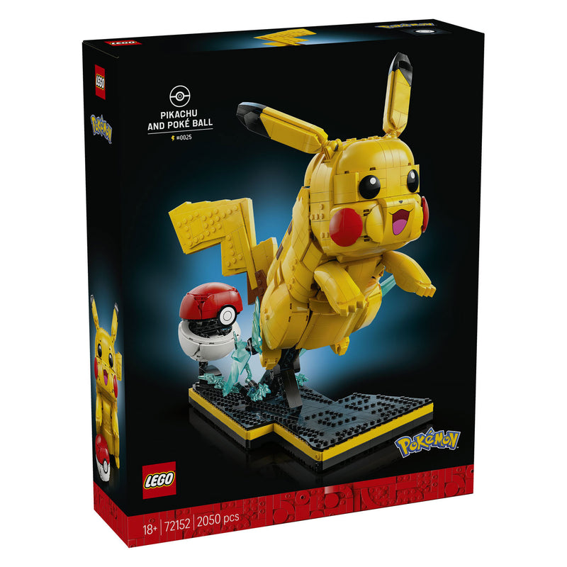 Laden Sie das Bild in Galerie -Viewer, Lego pokémon pikachu en pokéball bouwpakket voor volwassenen en woondecoratie - 72152
