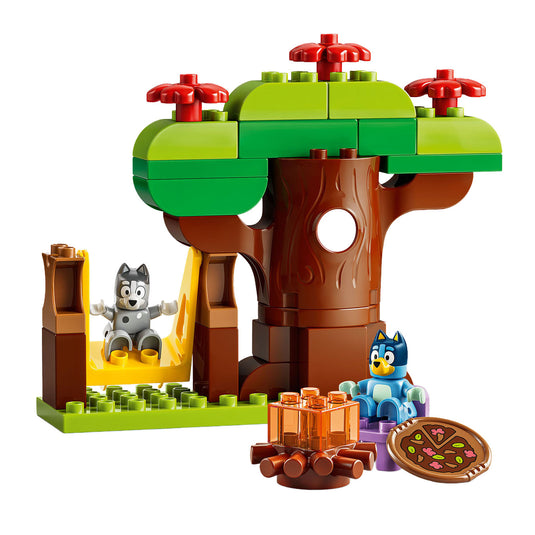 Lego 10469 duplo bluey pizzameisjes met muffin en bluey