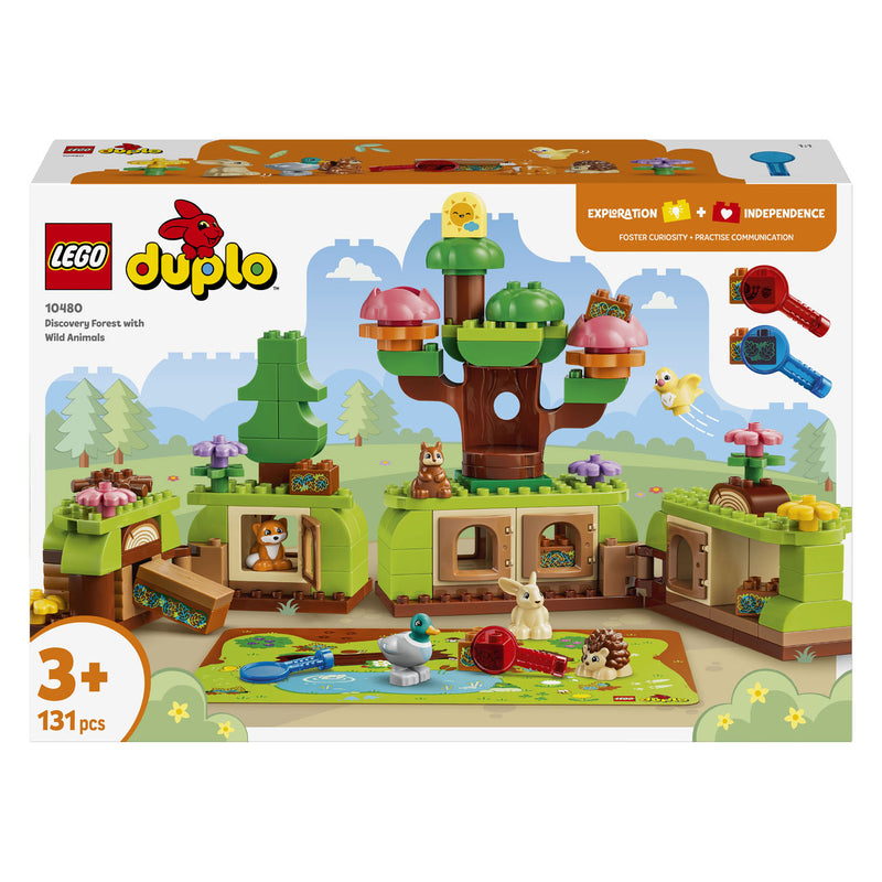 ギャラリービューアに画像をロードする, Lego duplo ontdekkingsbos met wilde dieren speelgoed voor kinderen en kinderkamer decoratie 10480

