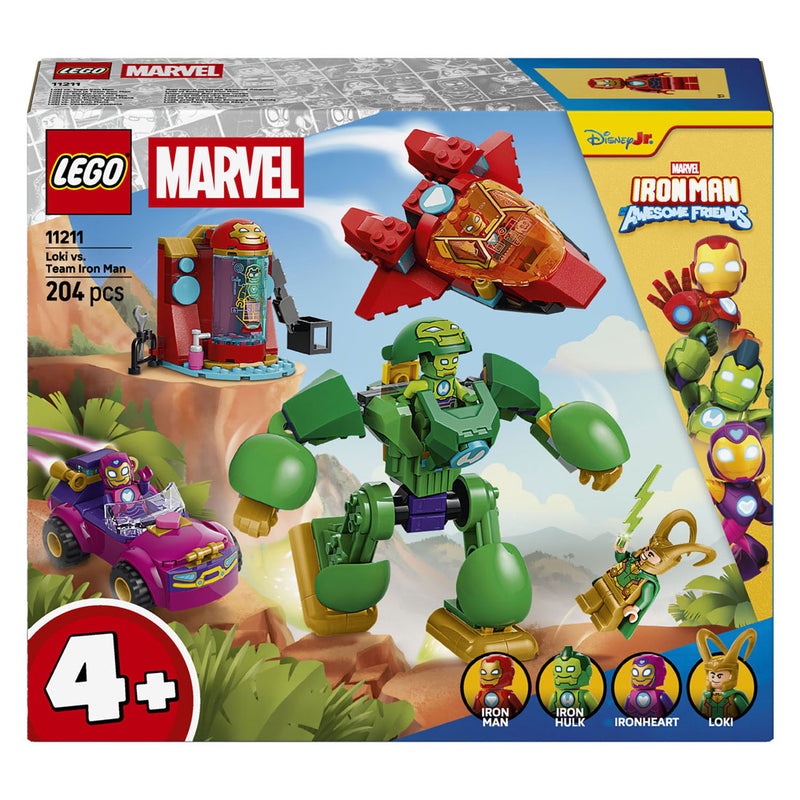 Afbeelding laden in galerijviewer, Lego ® ǀ marvel iron man en zijn fantastische vriendjes loki tegen team iron man - cadeau voor kinderen vanaf 4 jaar - 11211
