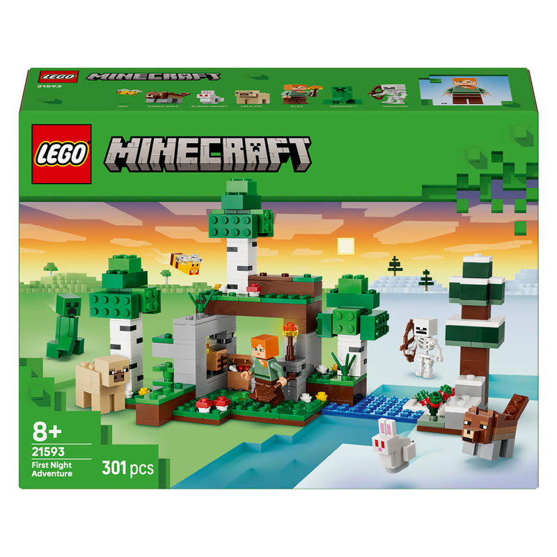 ギャラリービューアに画像をロードする, Lego minecraft eerste nacht-avontuur speelgoed voor kinderen en kinderkamer decoratie 21593
