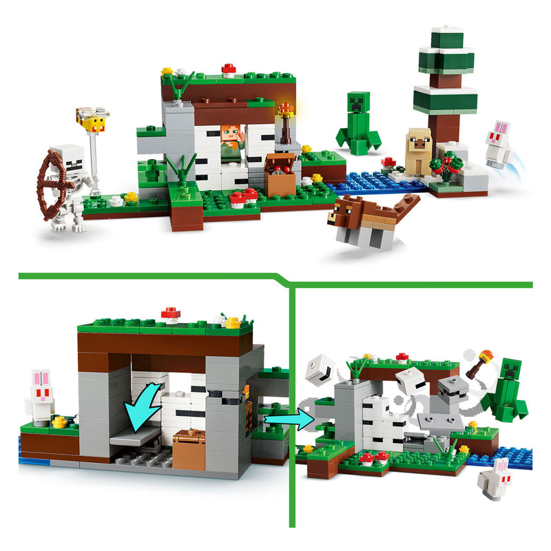 ギャラリービューアに画像をロードする, Lego minecraft eerste nacht-avontuur speelgoed voor kinderen en kinderkamer decoratie 21593
