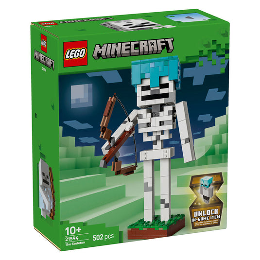 Lego ® minecraft® het skelet - decoratief gamingspeelgoed - modelbouwset - gamingmerchandise voor kinderen vanaf 10 jaar - 21594