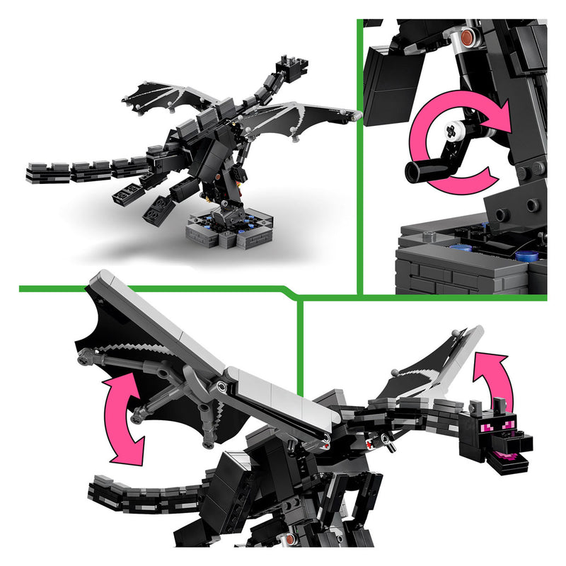 Chargez l'image dans la visionneuse de la galerie, Lego minecraft de enderdraak draak speelgoed voor kinderen en kinderkamer decoratie 21595
