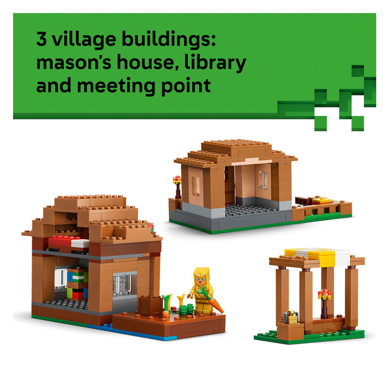Chargez l'image dans la visionneuse de la galerie, Lego minecraft oproeper dorpsaanval speelgoed voor kinderen met 11 figuren uit de videogame 21596

