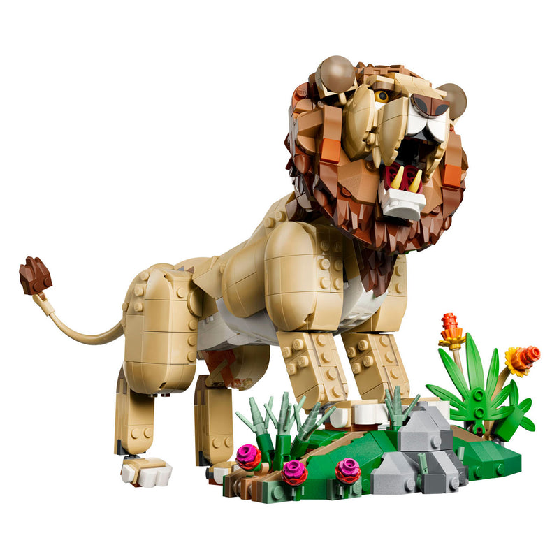ギャラリービューアに画像をロードする, Lego creator 3in1 wilde dieren: majestueuze leeuw speelgoed voor kinderen met dieren figuren 31386
