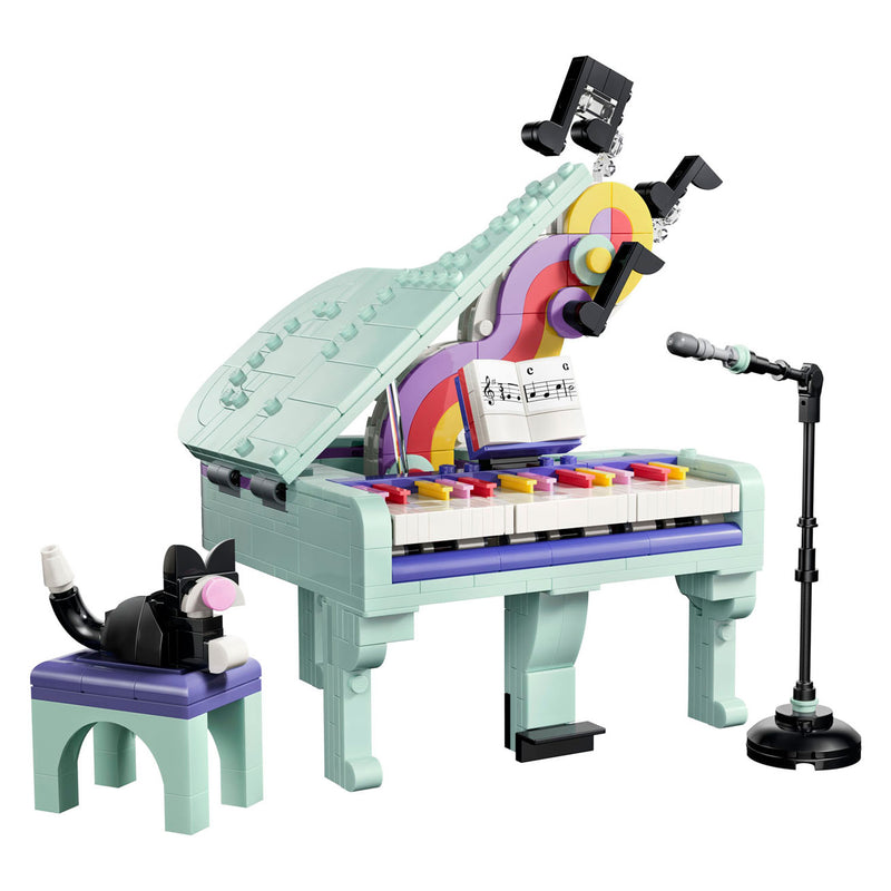 Laden Sie das Bild in Galerie -Viewer, Lego creator 3in1 piano met kat en radio en platenspeler speelgoed voor kinderen 31392

