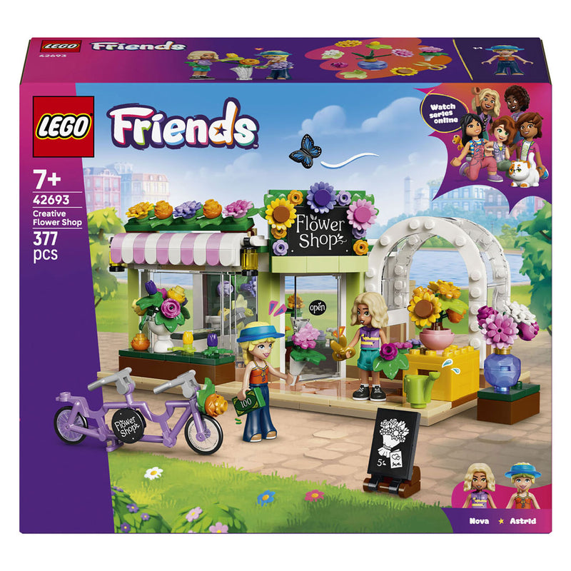 Laden Sie das Bild in Galerie -Viewer, Lego friends creatieve bloemenwinkel bouwpakket voor kinderen met bloemen en speelgoedwinkel 42693
