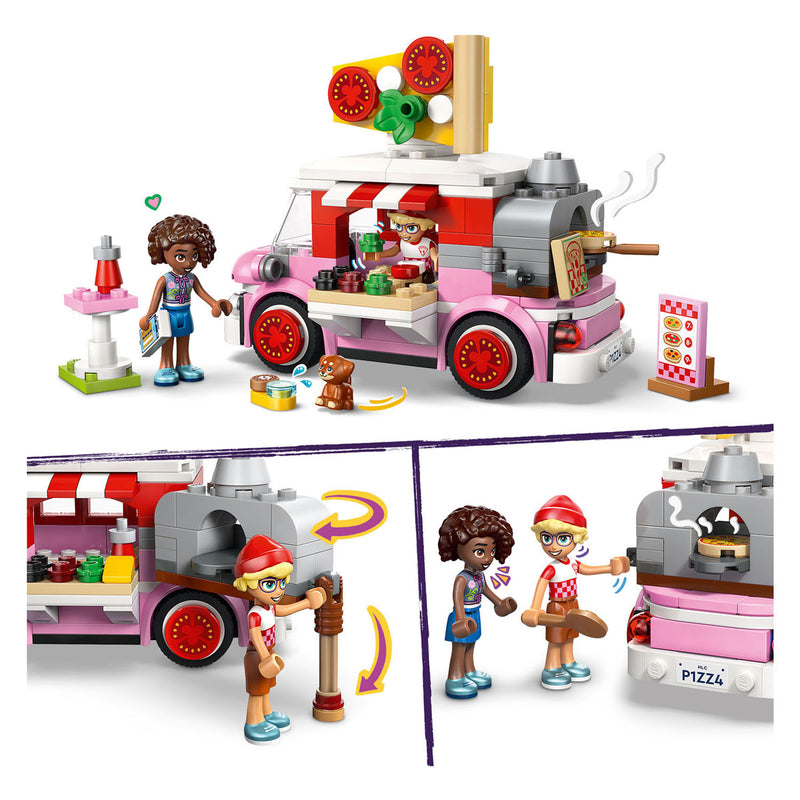 ギャラリービューアに画像をロードする, Lego friends pizzatruck speelgoed voor kinderen vanaf 6 jaar met 2 poppetjes 42694
