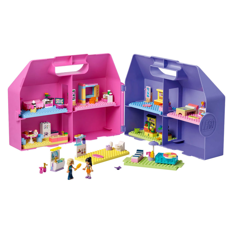 Afbeelding laden in galerijviewer, Lego friends creatieve poppenhuiskoffer poppenhuis met poppetjes speelgoed voor kinderen 42697
