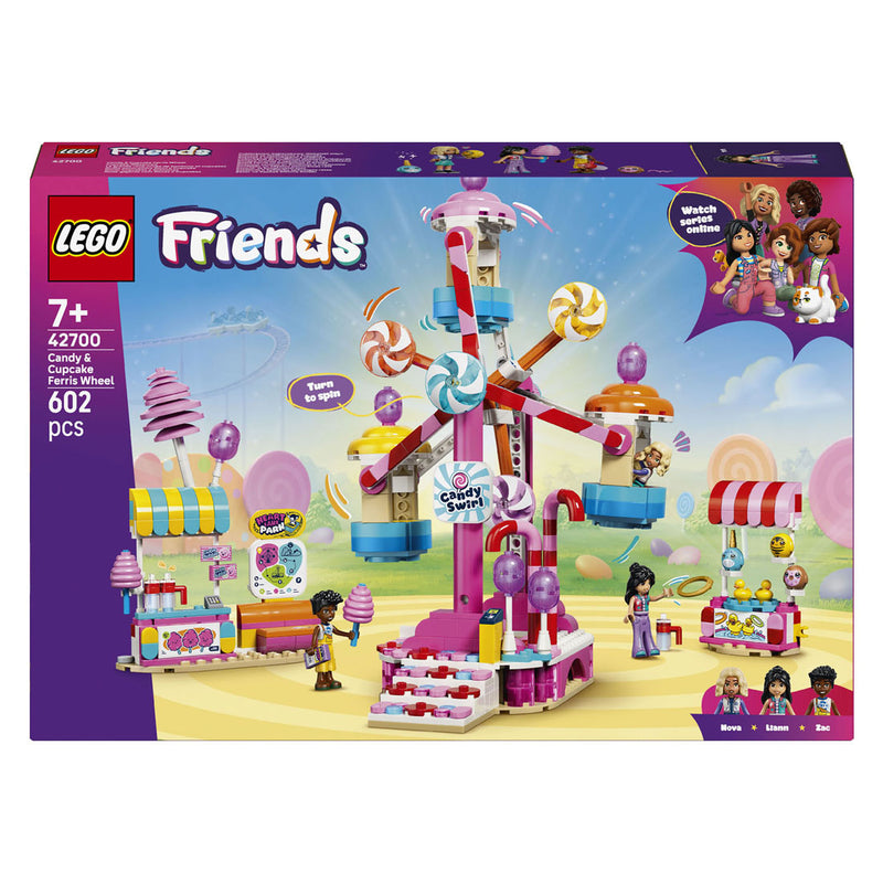 Laden Sie das Bild in Galerie -Viewer, Lego friends reuzenrad van snoep en cupcakes speelgoed voor kinderen vanaf 7 jaar 42700
