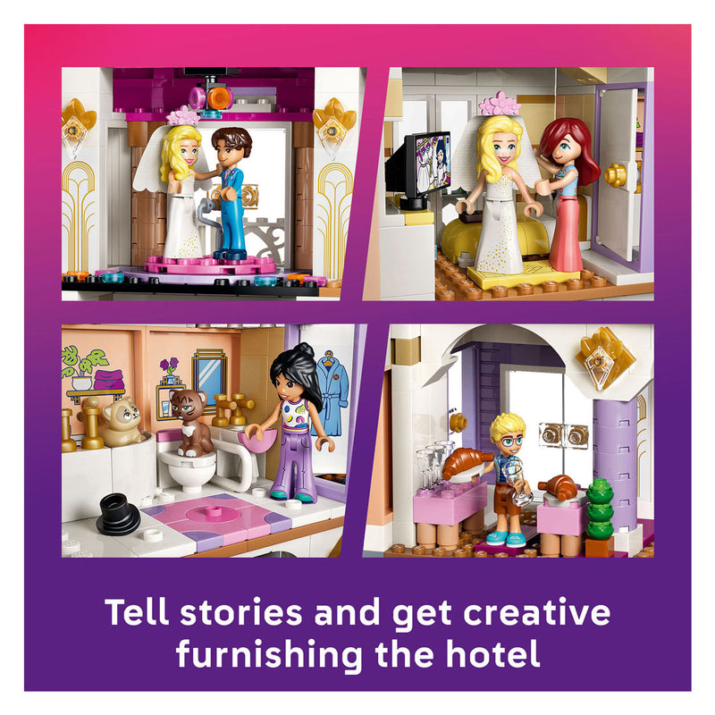 Chargez l'image dans la visionneuse de la galerie, Lego friends heartlake city grand hotel speelgoed met dieren figuren en poppetjes 42704

