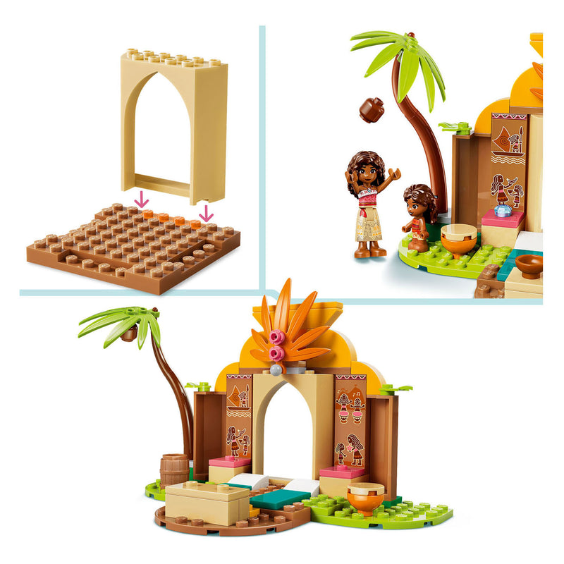 Chargez l'image dans la visionneuse de la galerie, Lego ǀ disney vaiana dorpshuis en boot bouwbaar speelgoed voor kinderen met dieren figuur 43282
