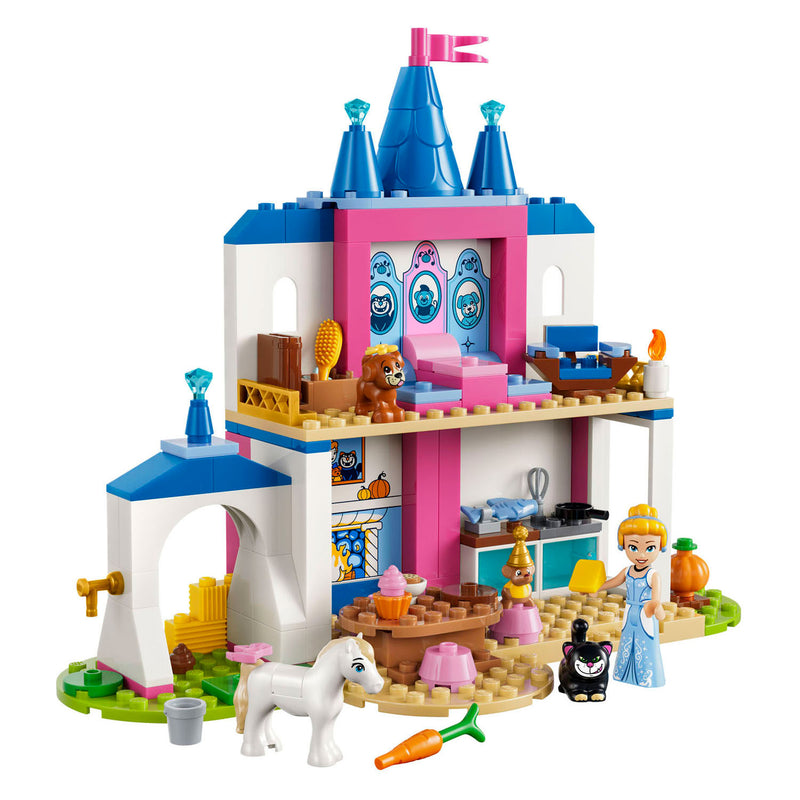 Afbeelding laden in galerijviewer, Lego ® ǀ disney princess assepoesters kasteel met dierenvriendjes - bouwspeelgoed voor kinderen met assepoester en 4 dieren - 43283
