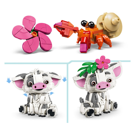 Lego ǀ disney vaiana pua bouwbaar dieren speelgoed voor kinderen en decoratie 43292