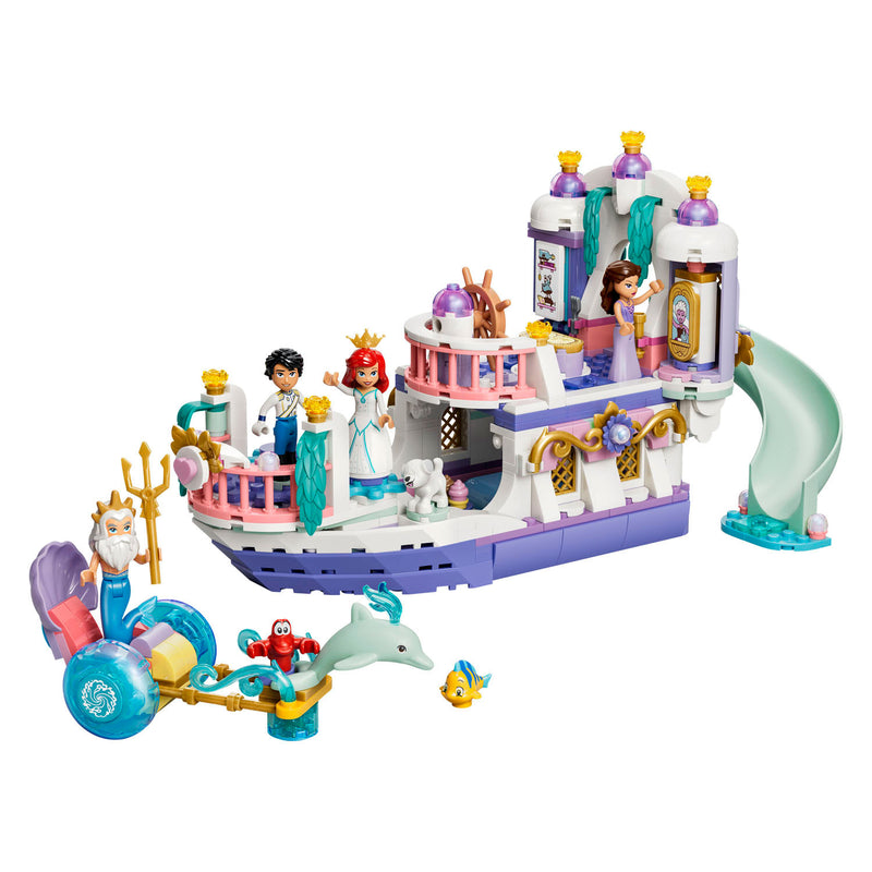 Chargez l'image dans la visionneuse de la galerie, Lego ǀ disney princess ariëls koninklijke trouwboot bouwpakket voor kinderen met 7 poppetjes 43299
