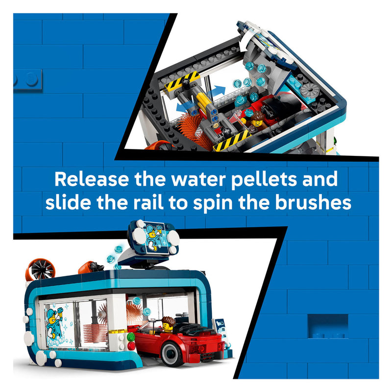 ギャラリービューアに画像をロードする, Lego city autowasstraat auto bouwpakket voor kinderen vanaf 6 jaar 60497
