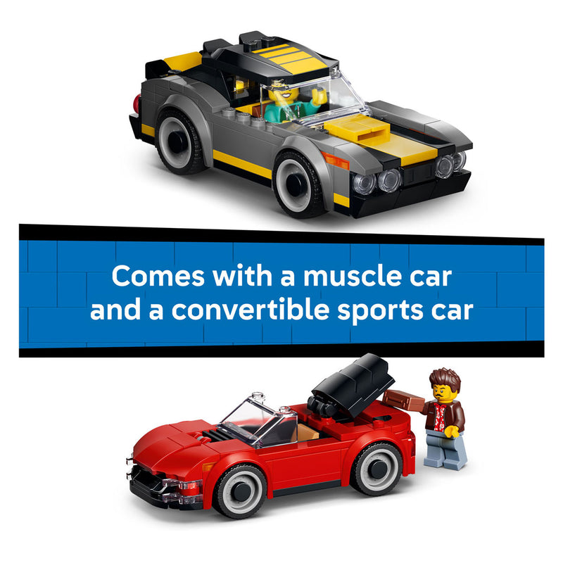 ギャラリービューアに画像をロードする, Lego city autowasstraat auto bouwpakket voor kinderen vanaf 6 jaar 60497
