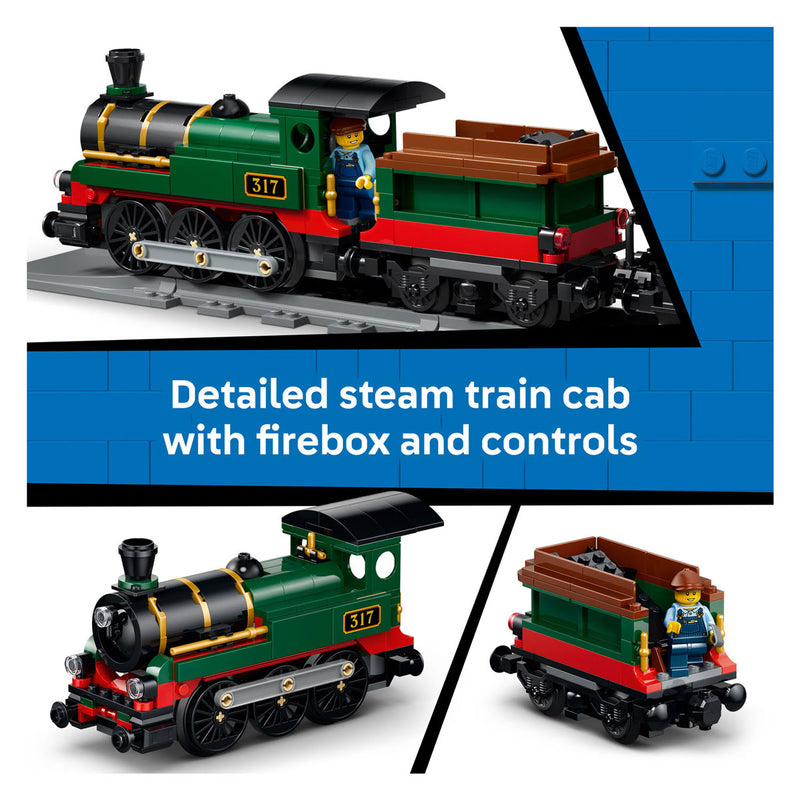 Chargez l'image dans la visionneuse de la galerie, Lego city vintage stoomtrein trein speelgoed voor kinderen van 7 jaar en ouder - 60511
