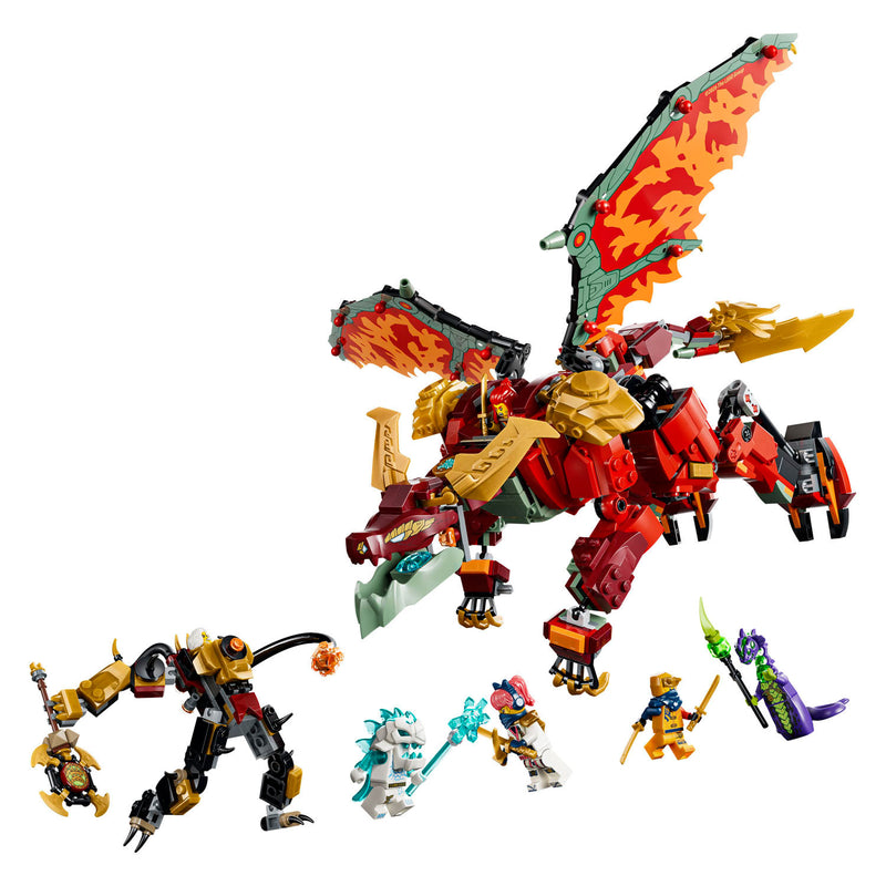 ギャラリービューアに画像をロードする, Lego ninjago 71868 wyldfyre's transformerende drakenmecha
