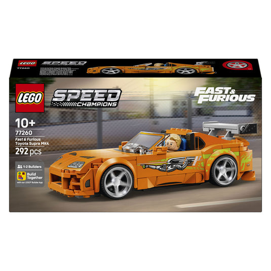 Lego speed champions the fast and the furious toyota supra mk4 auto speelgoed voor kinderen 77260