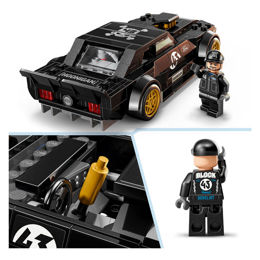 Lego speed champions ken blocks '65 ford mustang hoonicorn v1 auto bouwpakket voor kinderen 77262