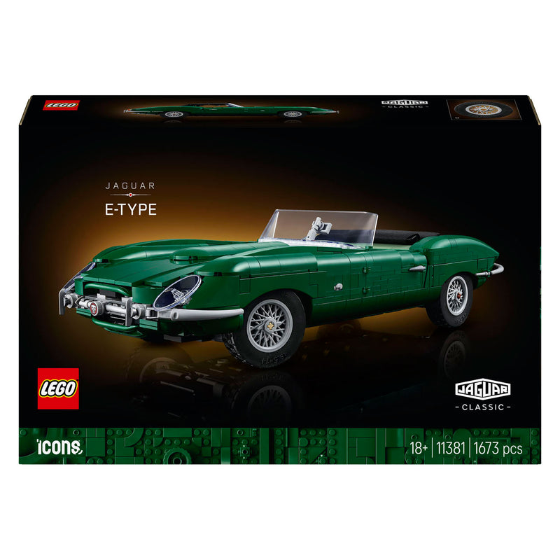 Afbeelding laden in galerijviewer, Lego icons jaguar e-type - klassieke sportwagen auto - 11381
