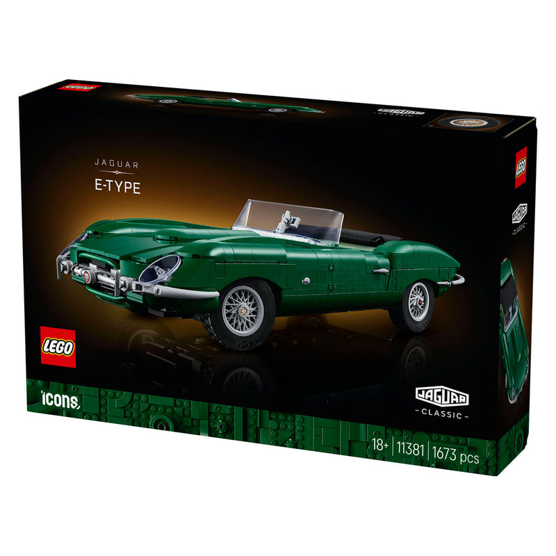 Afbeelding laden in galerijviewer, Lego icons jaguar e-type - klassieke sportwagen auto - 11381

