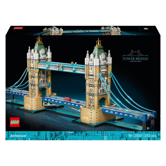 Lego architecture tower bridge bezienswaardigheid bouwpakket voor volwassenen, woondecoratie 21067