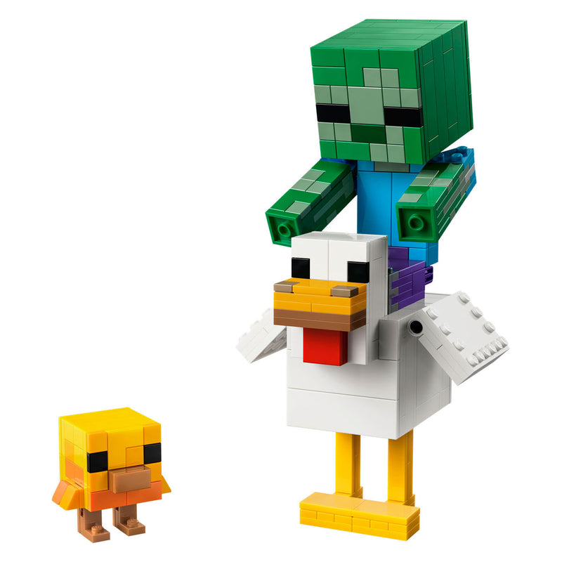 Afbeelding laden in galerijviewer, Lego ® minecraft® kipberijder bouwspeelgoed - gamingdecoratie met babyzombie, kip en kuiken - cadeautip voor jongens en meisjes vanaf 9 jaar - 21582
