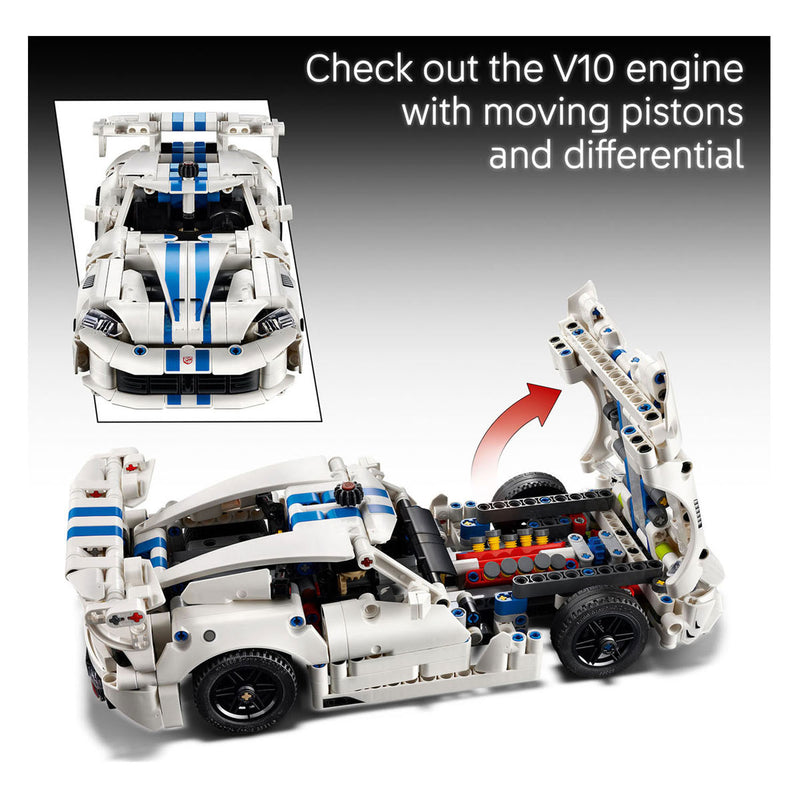 Chargez l'image dans la visionneuse de la galerie, Lego technic dodge viper gts-r sportauto auto speelgoed voor kinderen 42234
