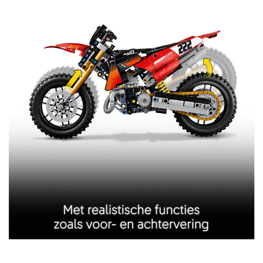 Lego technic ducati desmo450 mx factory motor speelgoed voor kinderen 42238