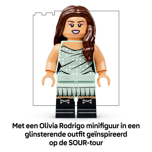 Lego editions olivia rodrigo's vinylplaat bouwpakket voor kinderen - 43028