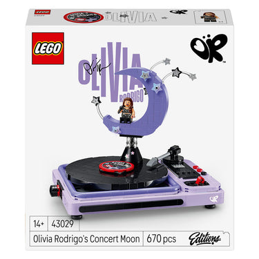 Lego editions olivia rodrigo's concertmaan muziek bouwpakket voor kinderen en tieners - 43029