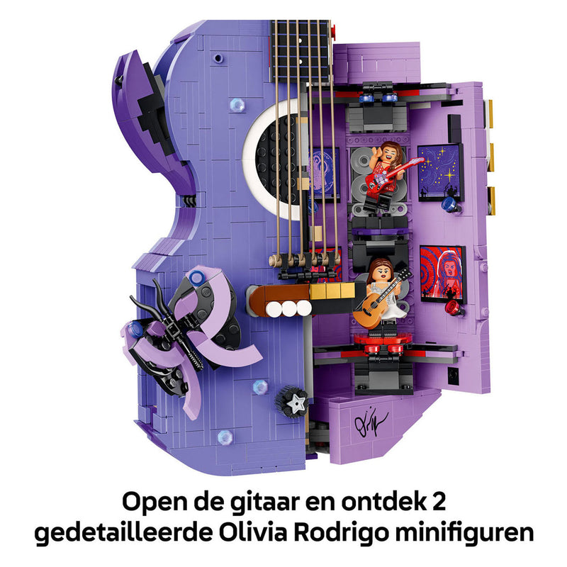 Afbeelding laden in galerijviewer, Lego editions olivia rodrigo's dubbele gitaar bouwpakket voor kinderen en tienerkamer decoratie - 43031
