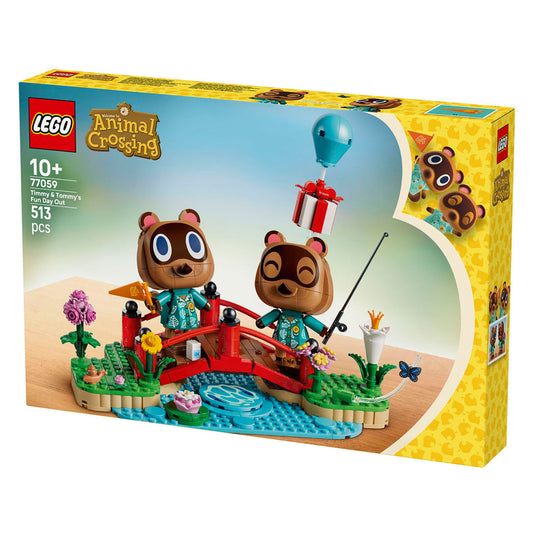Lego animal crossing dagje vrij met timmy en tommy game speelgoed voor kinderen 77059